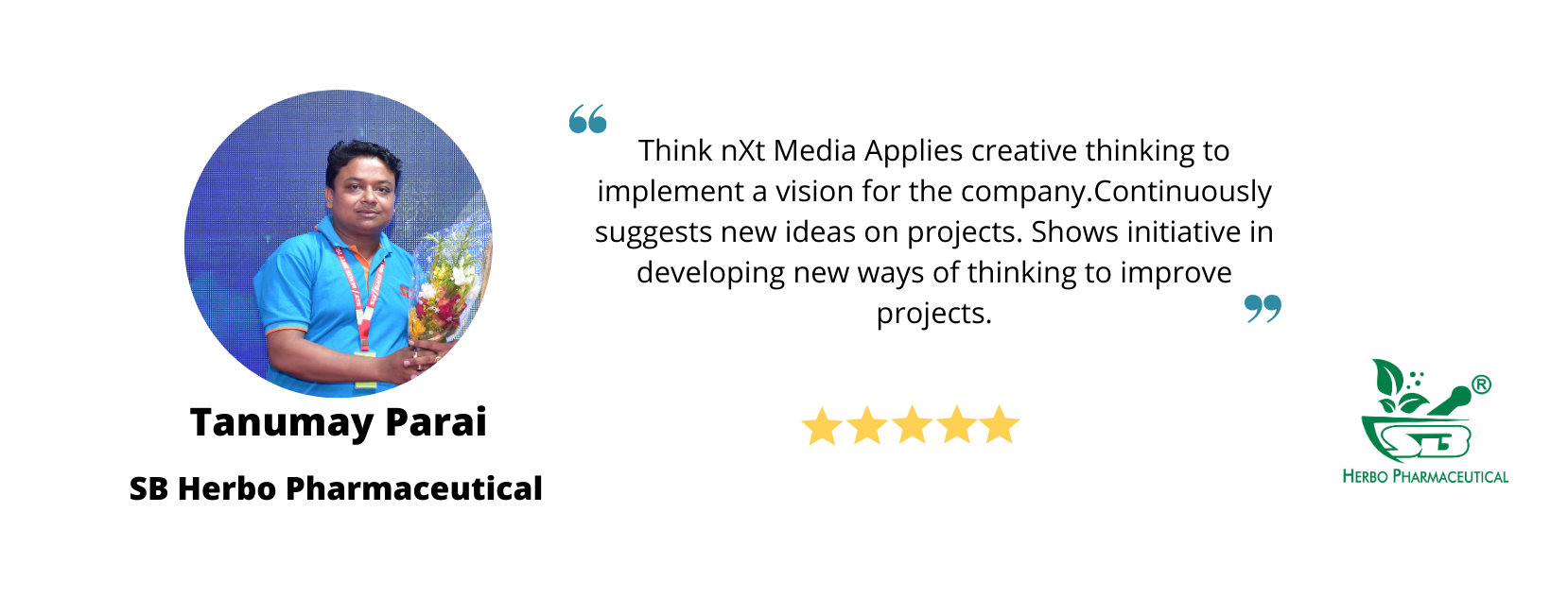 Client testimonial
